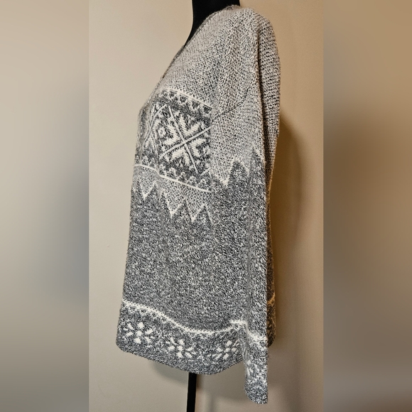 Vintage Sweater Cardigan Gorgeous Wool Blend Unique knit ornate buttonVTG Canada - Picture 7 of 10